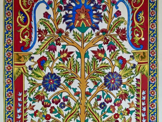 Arbre de vie 9-A10 (139x83) - Kalamkari