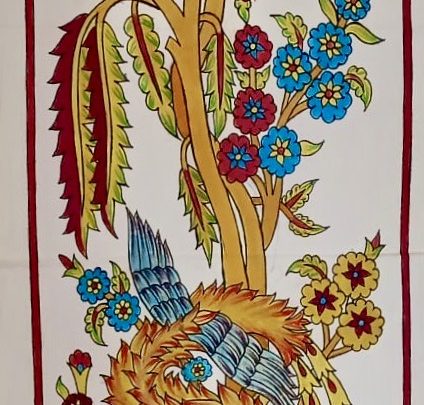 Arbre de vie 8b-A9 (158x38) - Kalamkari