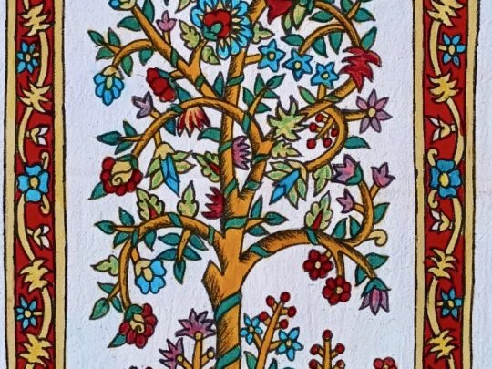 Arbre de vie liane AD2 (46x31) - Kalamkari
