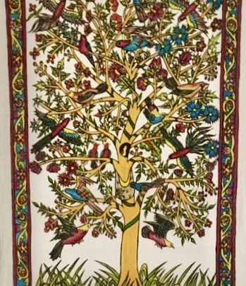 Arbre de vie liane AD4a (69x45) - Kalamkari