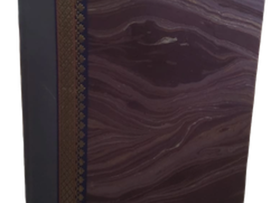 Grand carnet de note bandeau violet fait main à Ashram de Sri Aurobindo