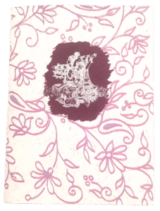 Carnet de note - radha et Krishna fait main à Ashram de Sri Aurobindo
