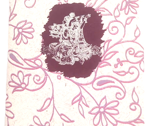 Carnet de note - radha et Krishna fait main à Ashram de Sri Aurobindo