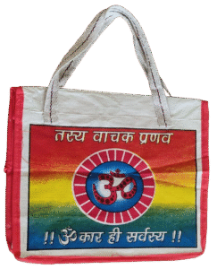 Sac cabas indien ouvert en toile de coton - toile épaisse om