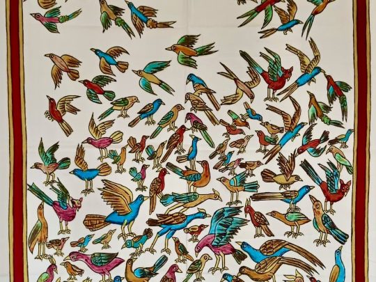 Oiseaux C7 (112x65) - Kalamkari