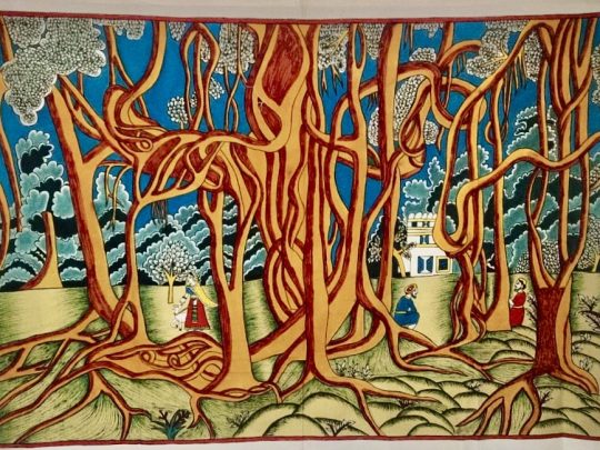 Banyan D1 (131x91) - Kalamkari