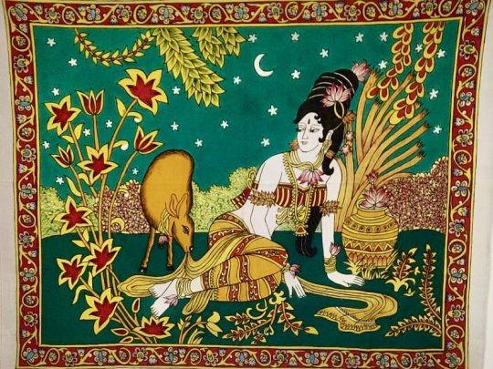 Femme rajasthan F11 (108x87) - Kalamkari