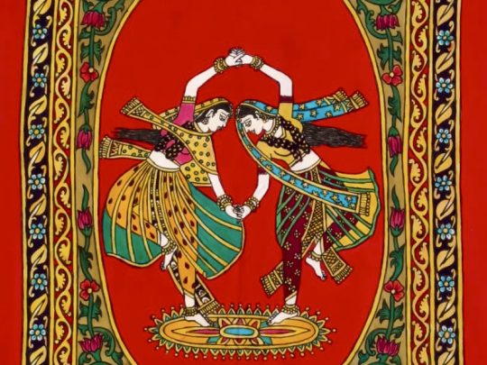 2 Danseuses F1a (73x54) - Kalamkari