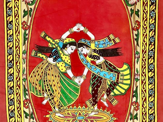 2 Danseuses F1b (119x75) - Kalamkari