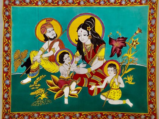 Couple Rajasthan IA4 (119x97) - Kalamkari