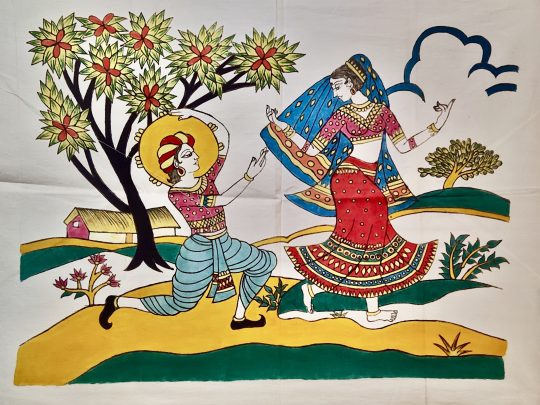 Couple IA8 (71x54) - Kalamkari
