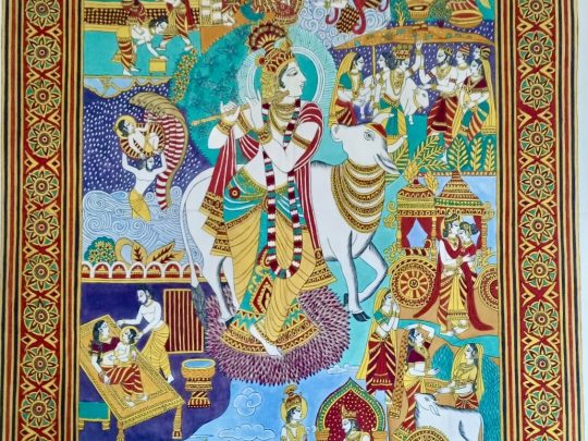 Krishna's story K9 (252x159) - Kalamkari