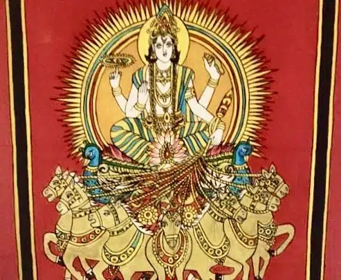 Surya 1-V6 (73x59) - Kalamkari