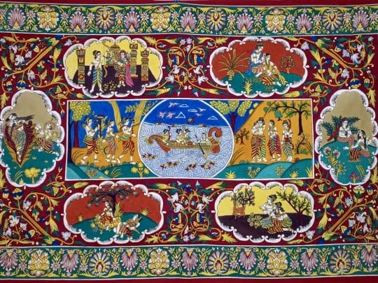 Ramayana V8a (240x148) - Kalamkari